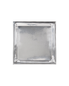 22 inch square tray Family Style Buffet Hammered Stainless Steel Serving Platter Catering and Food Service Rentals in Richmond VA