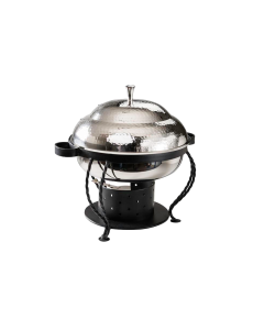 6 Quart Hammered Chafer Chafing Dish With Wrought Iron Base Special Event Catering Wedding Party Rentals in Richmond VA