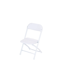 Children's or Kid's White Vinyl Plastic Folding Party Chair Rentals in Richmond, VA