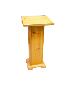 Oak Finish Podium Rental Graduation Speaker Fundraiser Nonprofit Lecture Presentation Special Event Party Rentals in Richmond VA