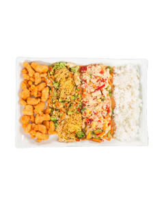 Large Rectangular Family Style Buffet white wavy ceramic Serving Platter Catering and Food Service Rentals in Richmond VA