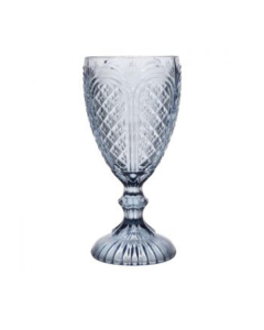 Blue Pressed Glass Carousel ALL-PURPOSE-GOBLET-RENTALS-IN-RICHMOND-VA