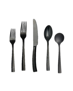 Malcolm Vintage Black Knife Fork Spoon Special Event Catering Food Service Wedding Party Rentals in Richmond VA