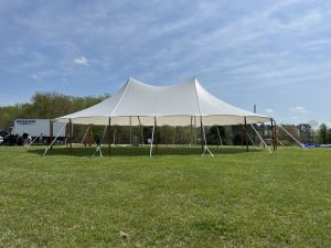 Sailcloth Tent Rentals in Richmond Virginia Pole Tent Frame Tent Clear Tent Wedding Special Event Festival Party Rentals