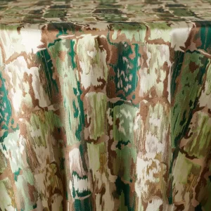 Ravello Emerald Green Woodland Chic Camo Rustic Specialty Linen Rentals in Richmond, VA