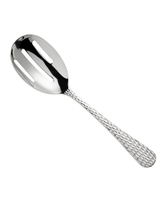 Hammered Buffet Family Style 8 inch Slotted Serving Spoon Catering and Food Service Rentals in Richmond VA