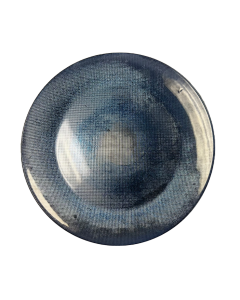 13 inch Blue Textured Glass Charger Modern Colorful Boho Chic Wedding Birthday Party Baby Shower Gender Reveal quinceanera quinceañera Festive dinner party Serving plate