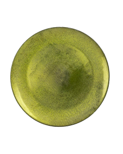 13 inch Green Textured Glass Charger Modern Colorful Boho Chic Wedding Birthday Party Baby Shower Gender Reveal quinceanera quinceañera Festive dinner party Serving plate