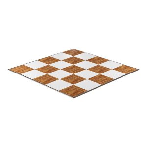 New England Plank & White Checkered Dance Floor