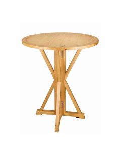 Farm Table - 36in Round Natural Wood
