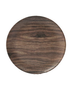 13-inch dark wood veneer charger plate, rustic table setting, weddings, events, natural wood decor, elegant dining, upscale tableware, wood charger