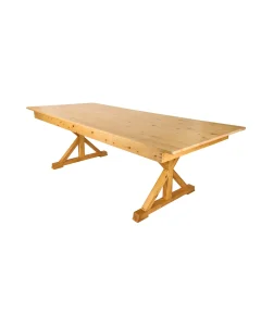 Farm Table - 8ft X 40in Natural Wood