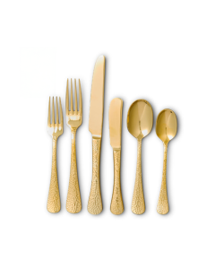 Nico Hammered Gold Flatware Collection Rentals In Richmond VA Introducing the Nico Hammered Gold Flatware, a new and striking collection now available for rent at Classic Party Rentals of Virginia. With its textured hammered finish and rich gold tone, this flatware adds a unique touch of luxury and elegance to any event. Perfect for weddings, special occasions, and dinner parties, the Nico Hammered Gold Flatware offers a modern yet timeless design that complements a wide variety of event themes. Elevate your table settings with this sophisticated and eye-catching collection, ensuring a memorable dining experience for your guests. Rent the Nico Hammered Gold Flatware today for an event that sparkles with style and class.