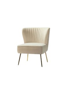 Euclid Tan Velvet Chair Euclid Tan Velvet Chair